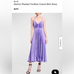 New Gemini Pleated MIDI Dress by ALC